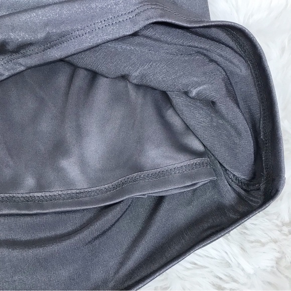 VINCE CAMUTO‎ Silver Metallic Ruched Fitted Cocktail Dress Formal Size 2 New - Picture 9 of 13